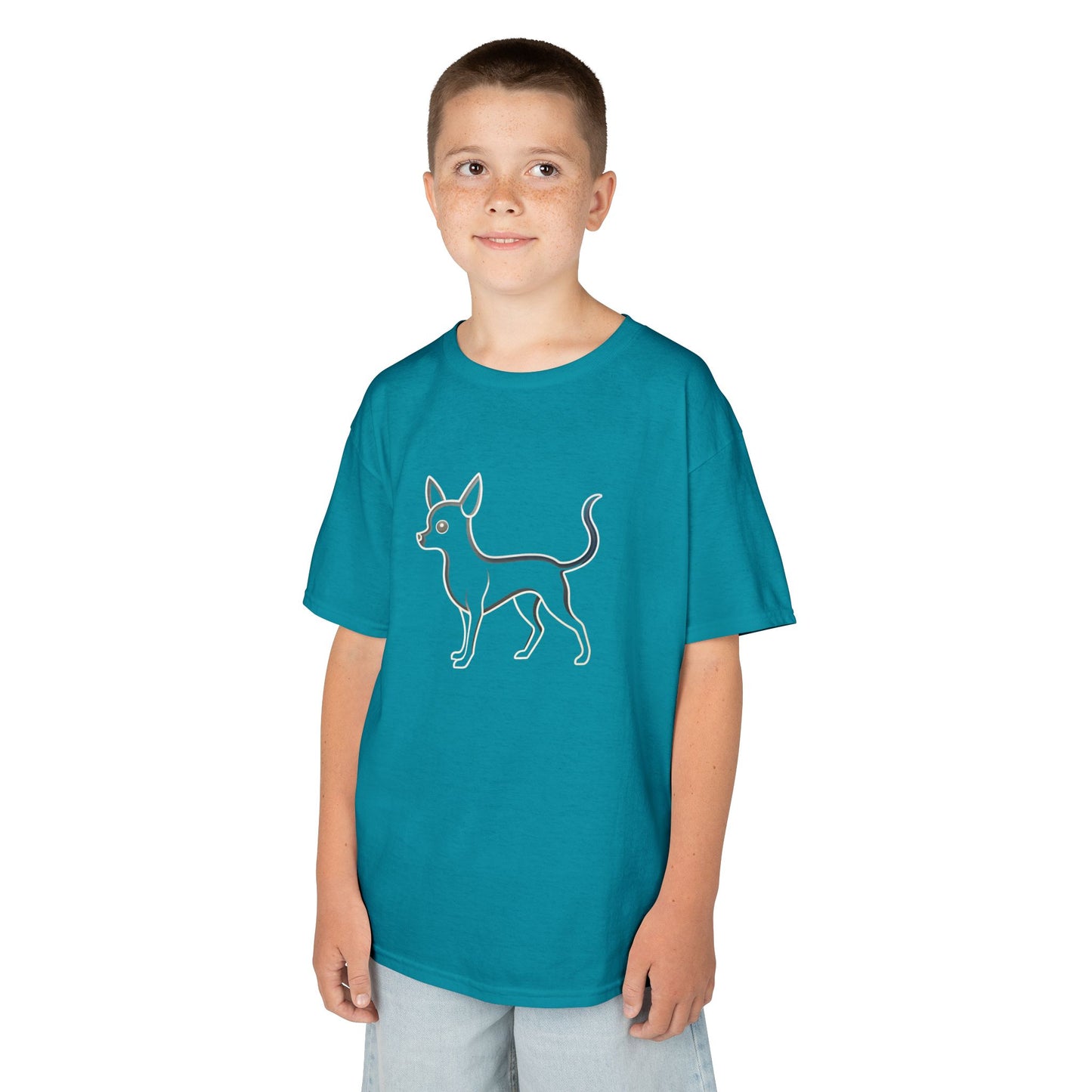 Adorable Dog Illustration Kids Tee - Cute Pet Shirt for Animal Lovers, Gift for Dog Owners, Casual Wear