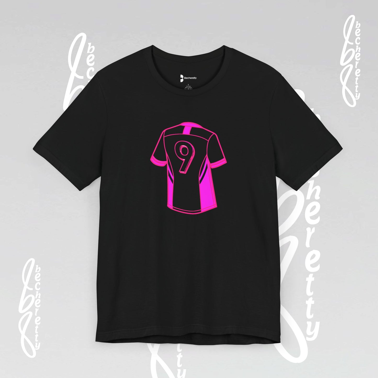 Soccer T-Shirt Number 9 - Unisex - Graphic Becheretty - Perfect Gift for Soccer Lovers - Casual Wear