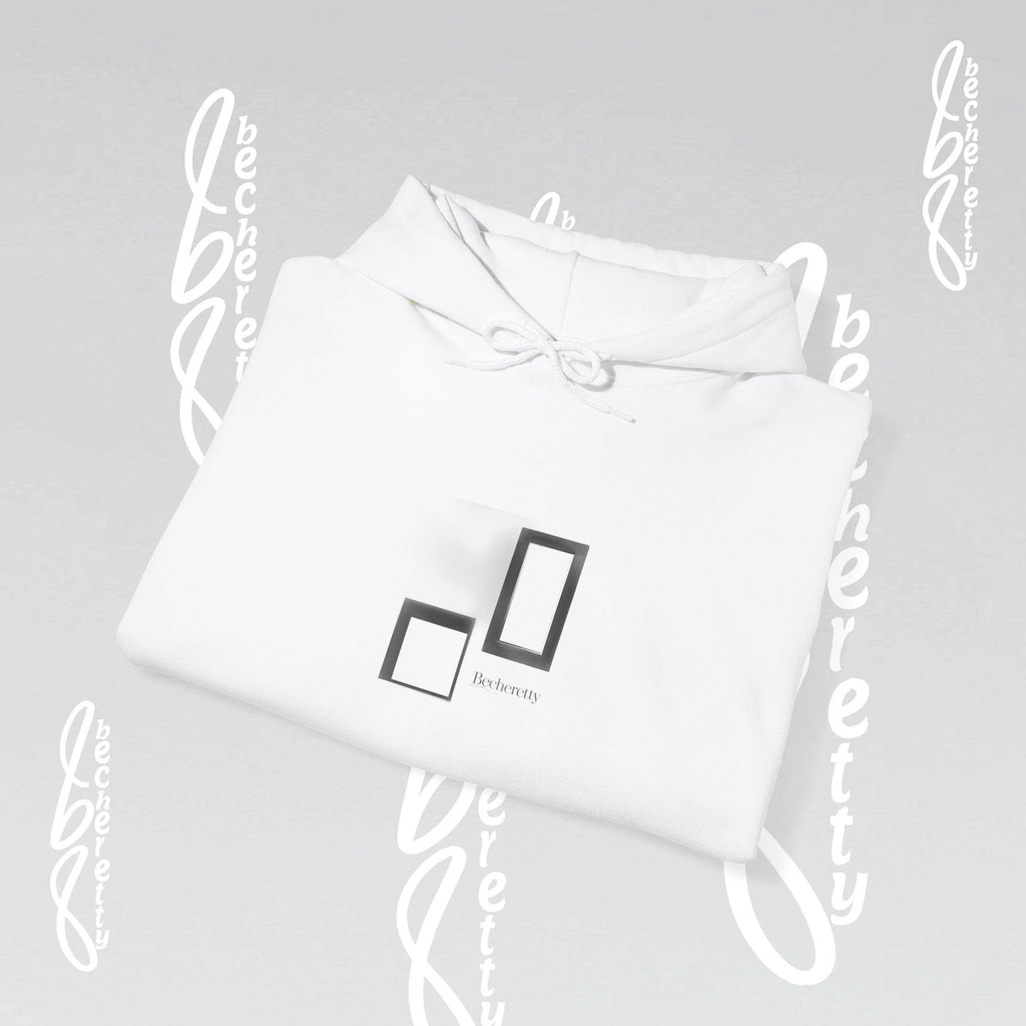 Hooded Minimalist Design Becheretty - Unisex, Pixel Void Line