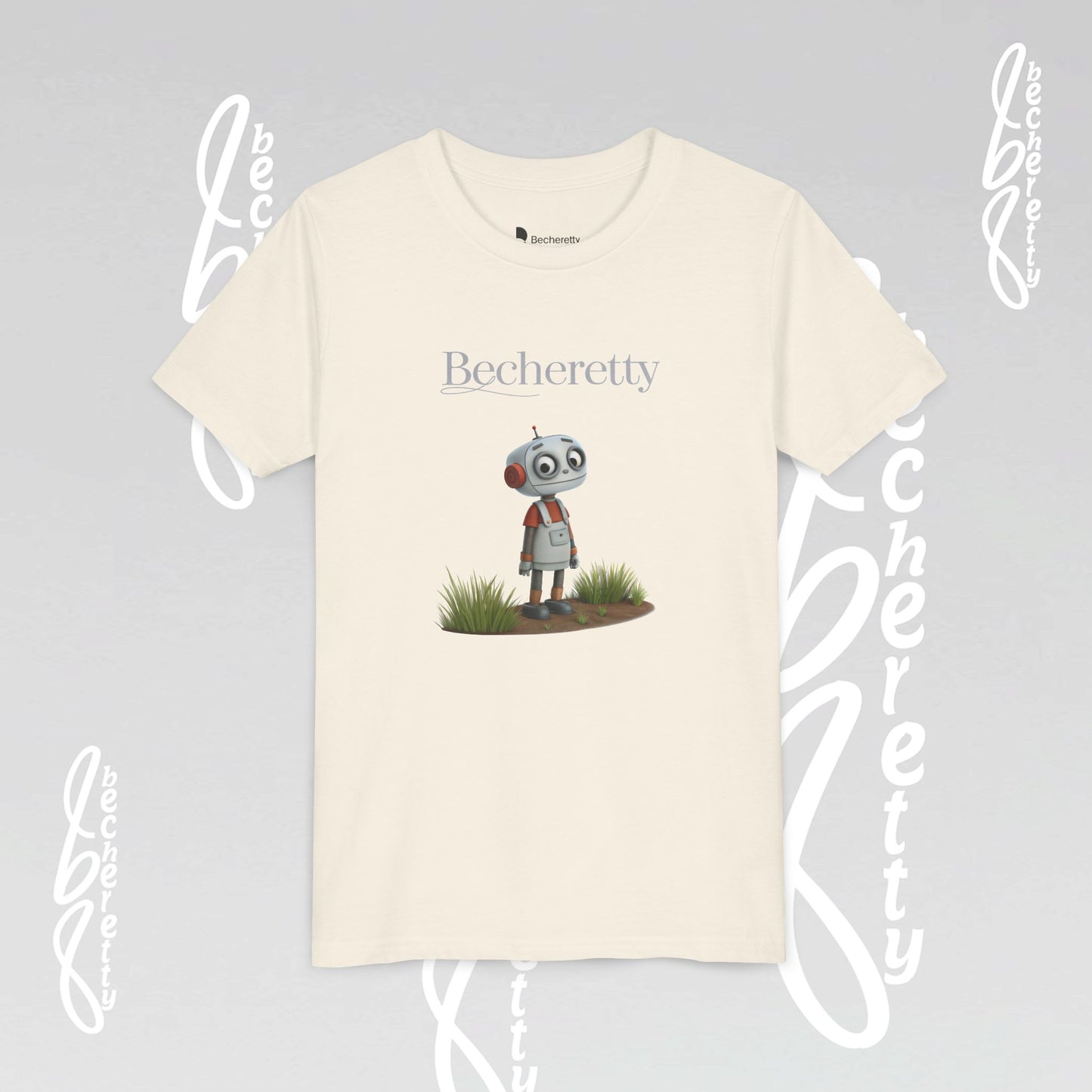 Youth T-Shirt short sleeve - Becheretty Graphic - Funny Robot - Casual Wear - Unique Kids Apparel
