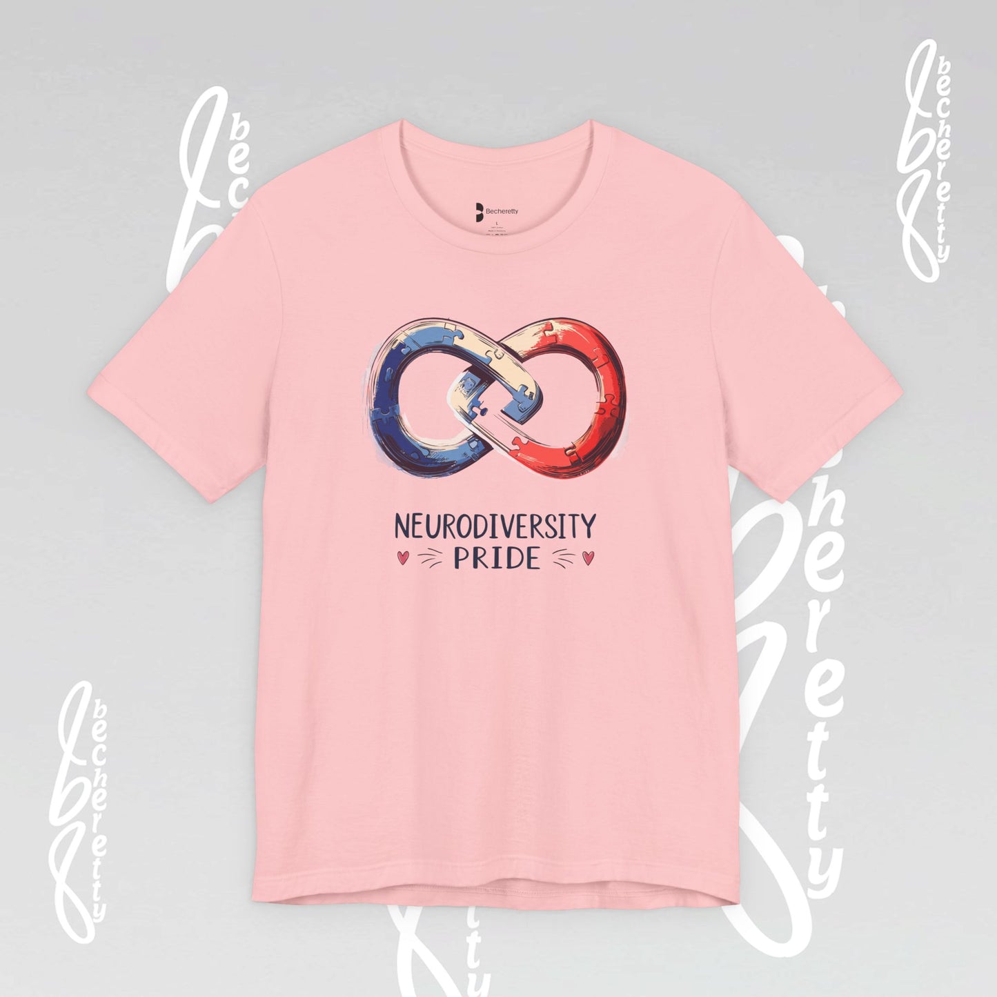 Neurodiversity Pride Tee - Graphic Art Becheretty - Summer, Casual T-Shirt