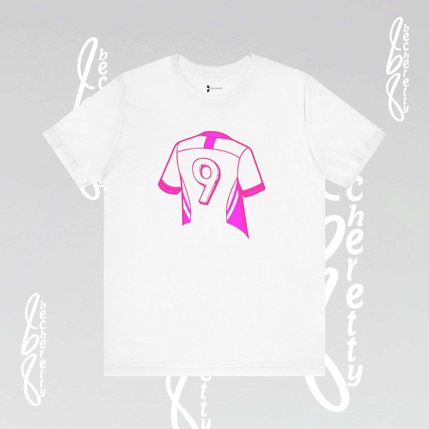 T-Shirt Number 9 - GOAL- Art Graphic Becheretty - Perfect Gift for Soccer Lovers - Casual Wear