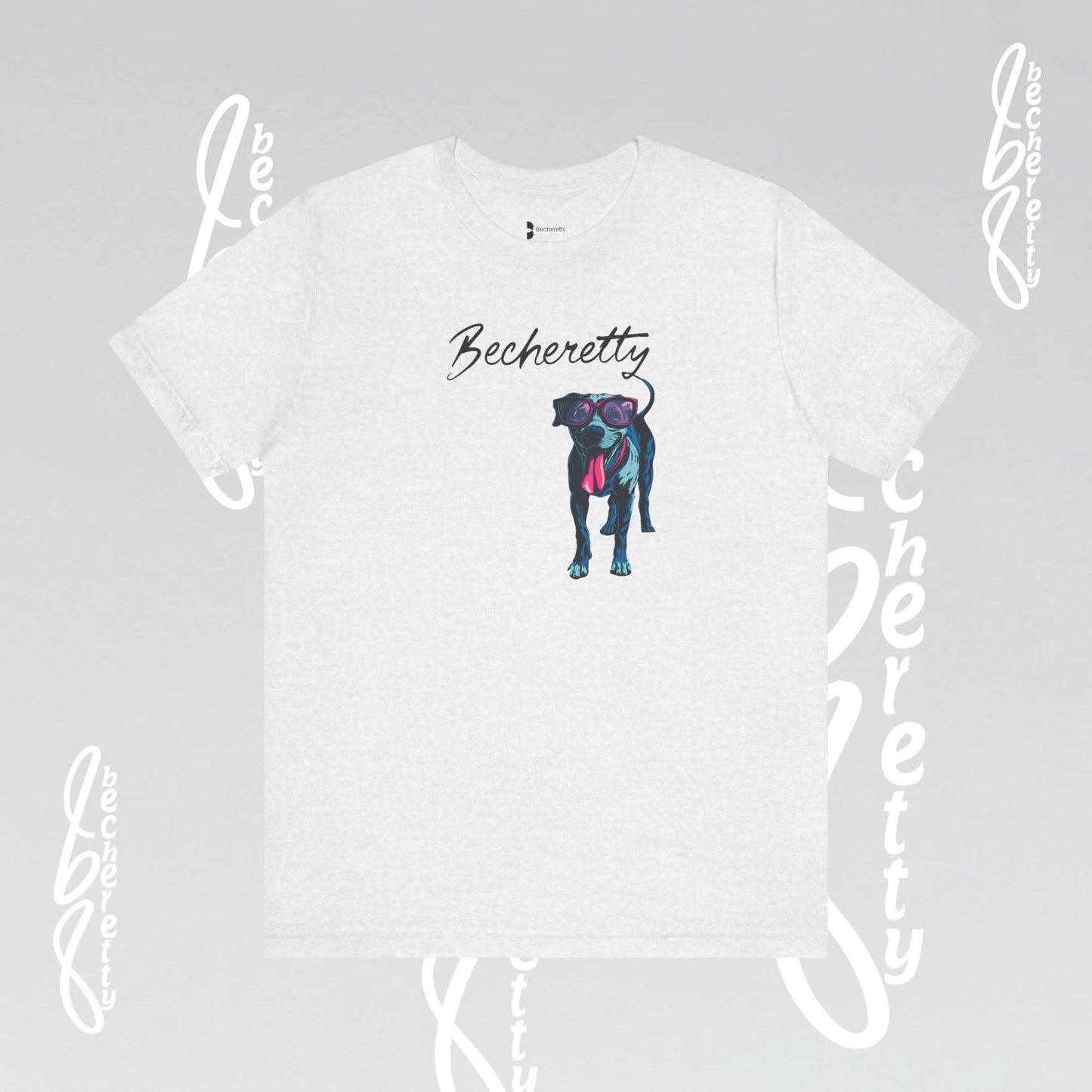 Dog Lovers T-Shirt Unisex - Art Graphic Becheretty - Unique Pet Apparel - Casual Wear