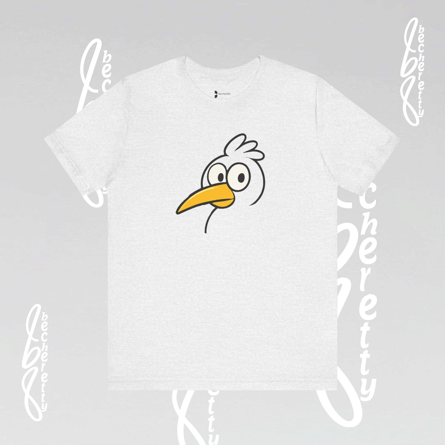 Artistic Minimalist Graphic Becheretty T-shirt - Inspired by a child's drawing - Every Mind Can Fly - Celebrating Neurodiversity.