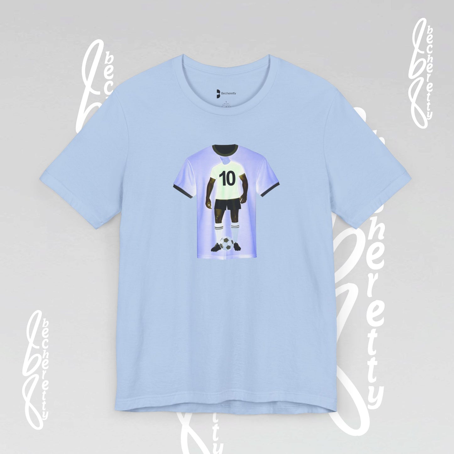 Soccer T-Shirt Number 10 - Becheretty Graphic Minimalist - Men Women Apparel - Gift for Fans