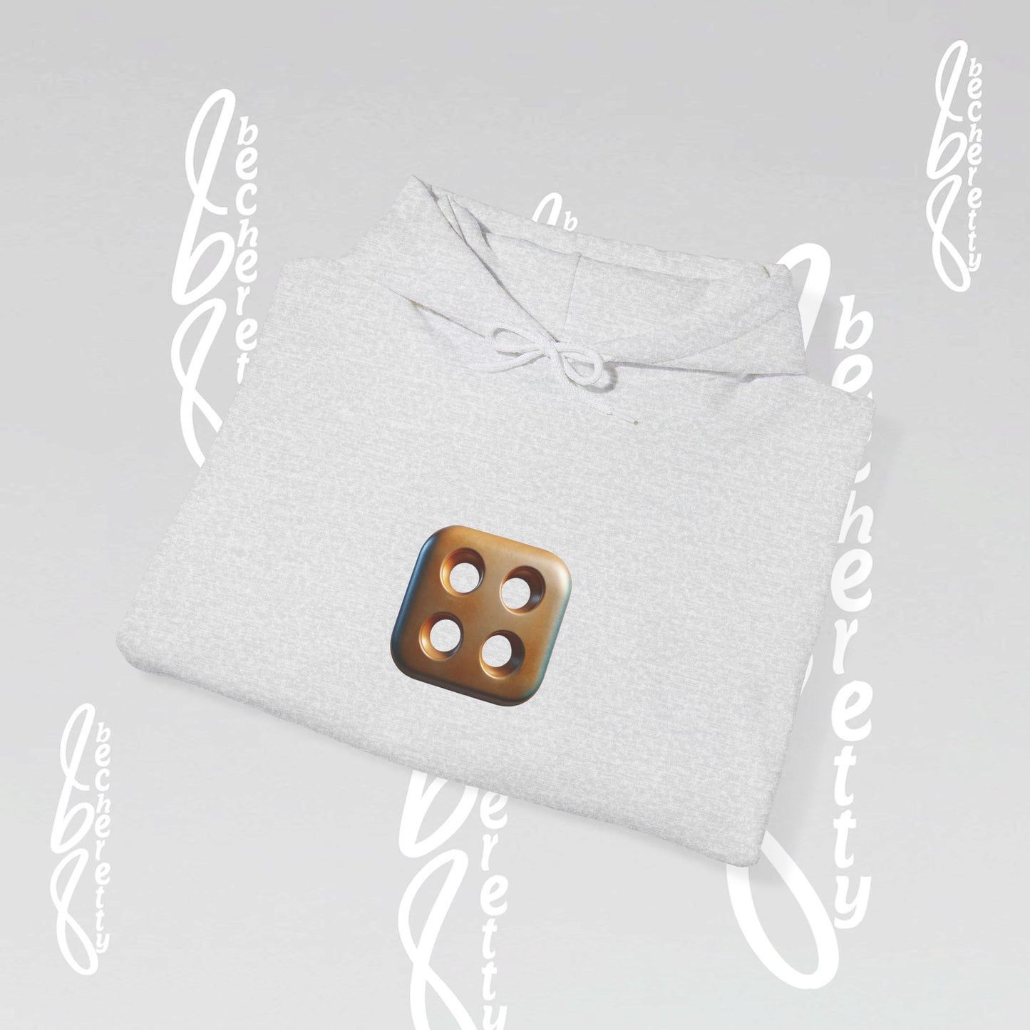 Graphic Unisex Hoodie Becheretty - Original Artistic Dice Design - Art Minimalist
