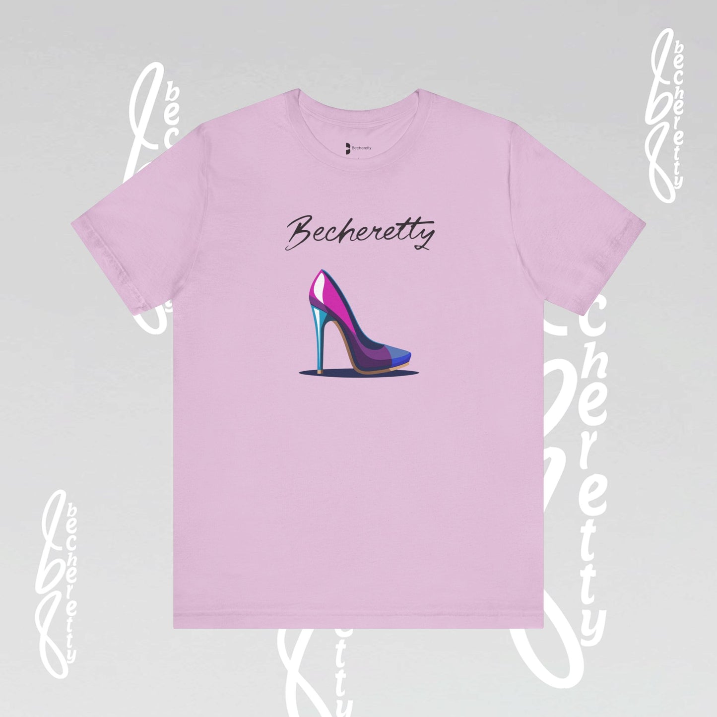 Trendy Graphic T-Shirt Becheretty - Futuristic High Heel Design, Fashion, Casual Wear