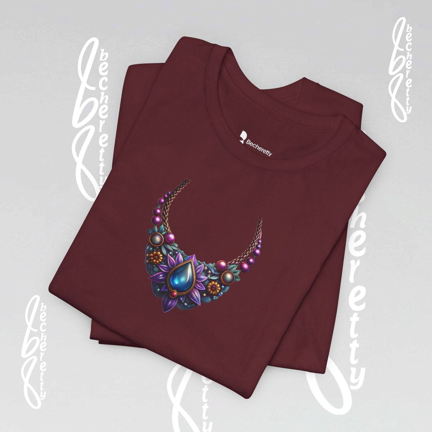 Colorful Necklace Design - Bohemian Inspire - Short Sleeve T'Shirt - Perfect gift for women