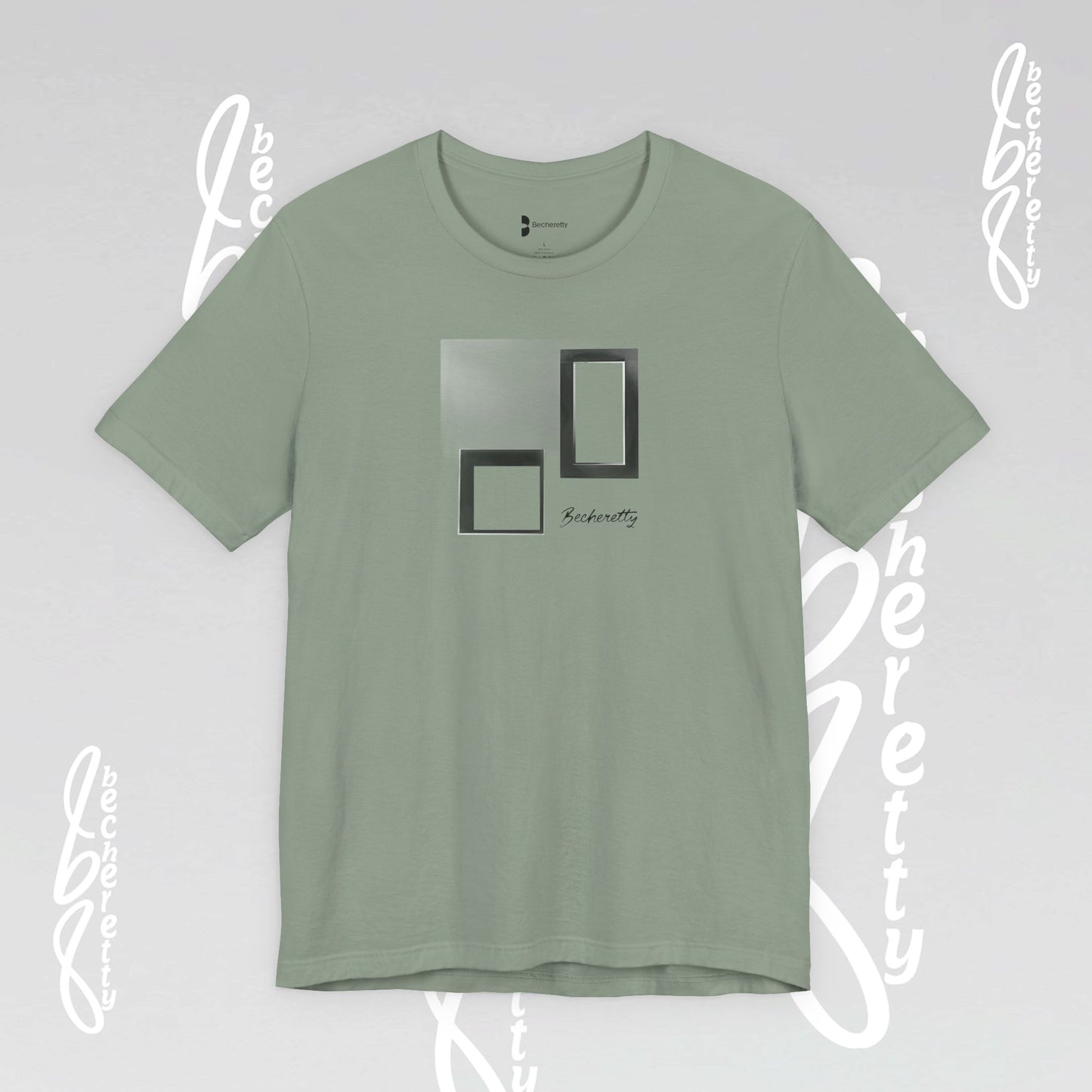 Minimalist Graphic Becheretty T-Shirt - Pixel Void Line - Modern Design for Art lovers - Casual Wear