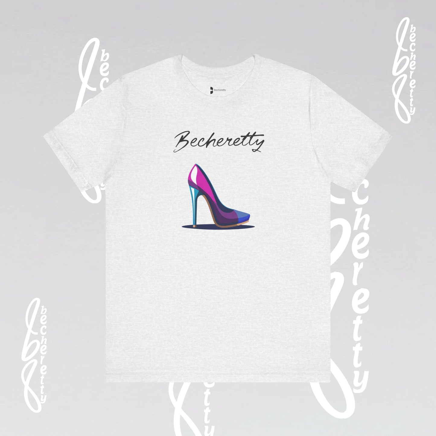Trendy Graphic T-Shirt Becheretty - Futuristic High Heel Design, Fashion, Casual Wear