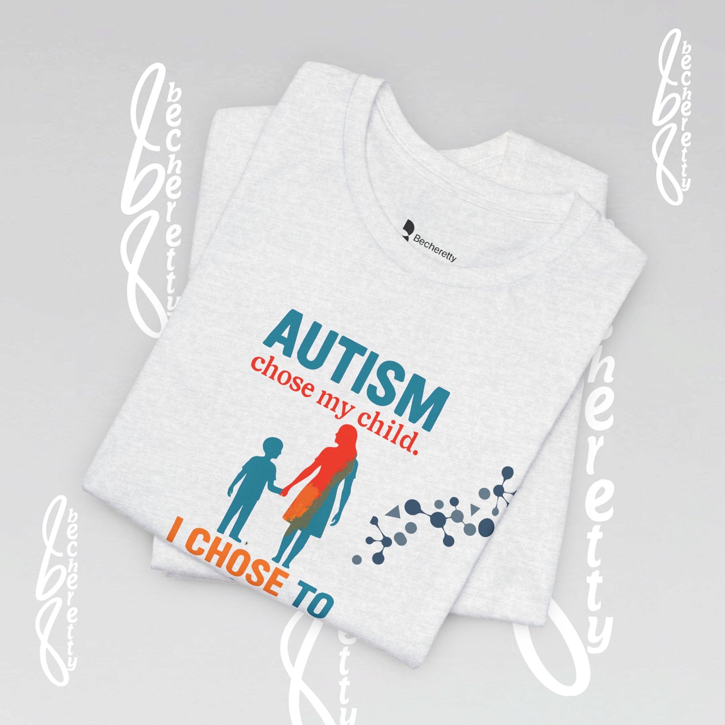 Autism Awareness Unisex Tee - Becheretty Graphic - Perfect gift for parents and friends supporting the cause.