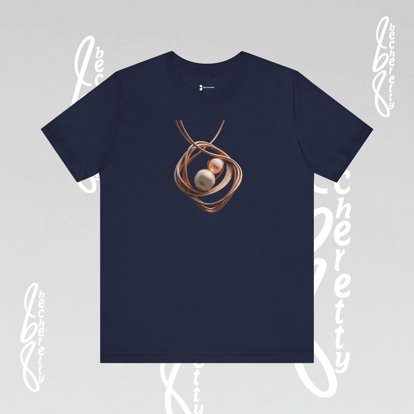 Art Lovers - Necklace t-Shirt Becheretty Casual Wear, Everyday Fashion - Unique Style, Graphic T-Shirt