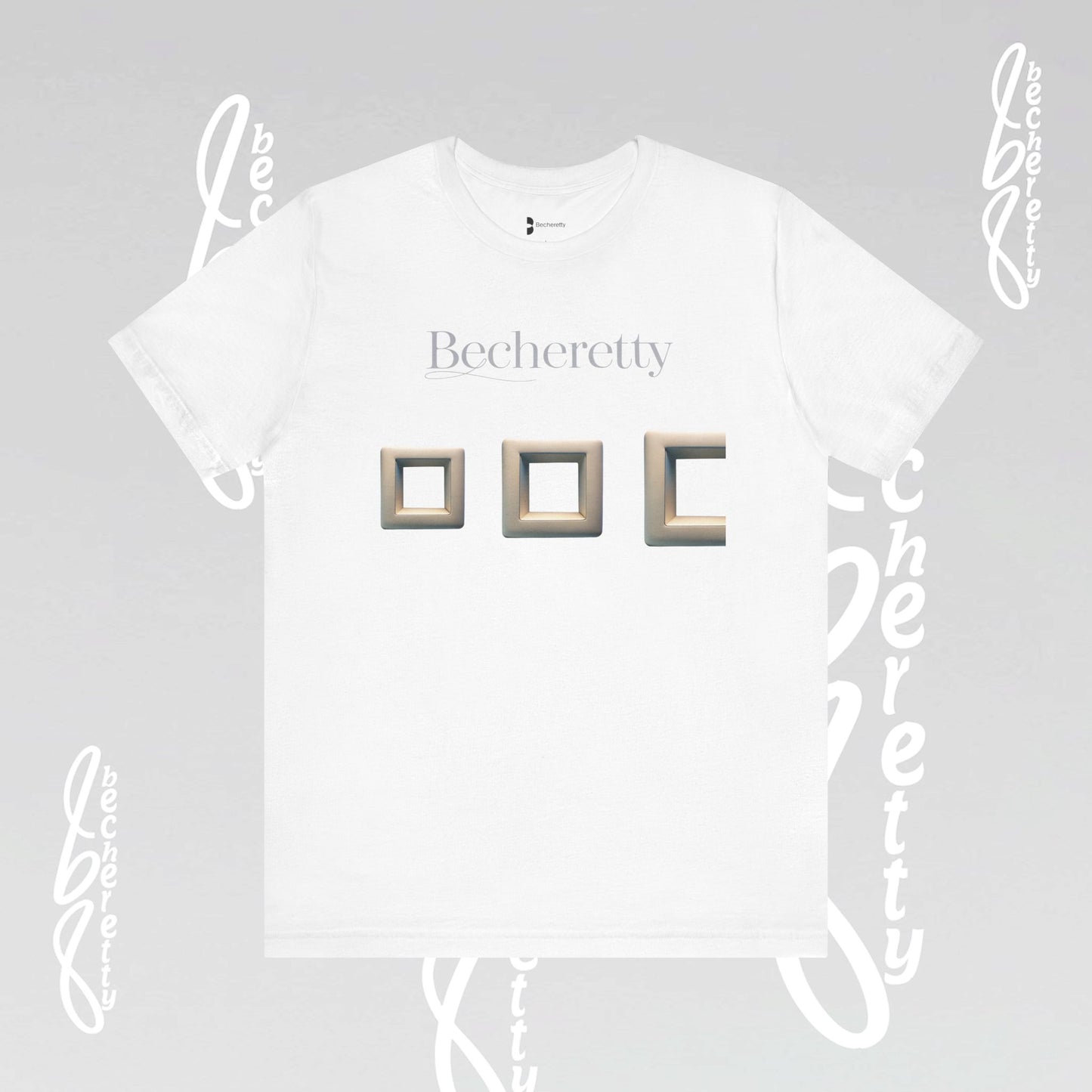 Modern Minimalist Graphic Tee - Becheretty - Artistic Everyday wear, Unique gift