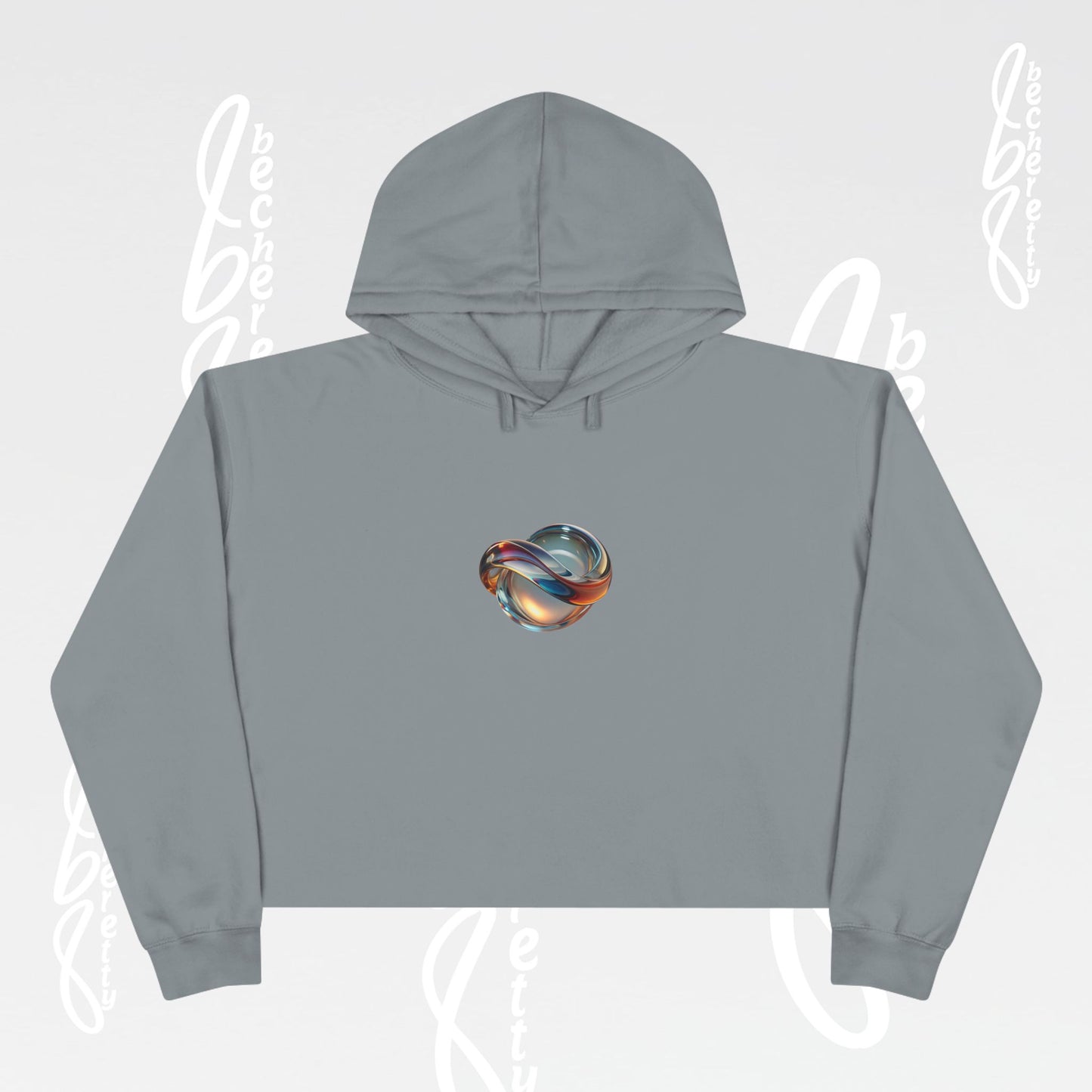 Modern Art Crop Hoodie with Unique Design, Trendy Sweatshirt for Casual Wear, Gift for Art Lovers, Stylish Comfort for Everyday