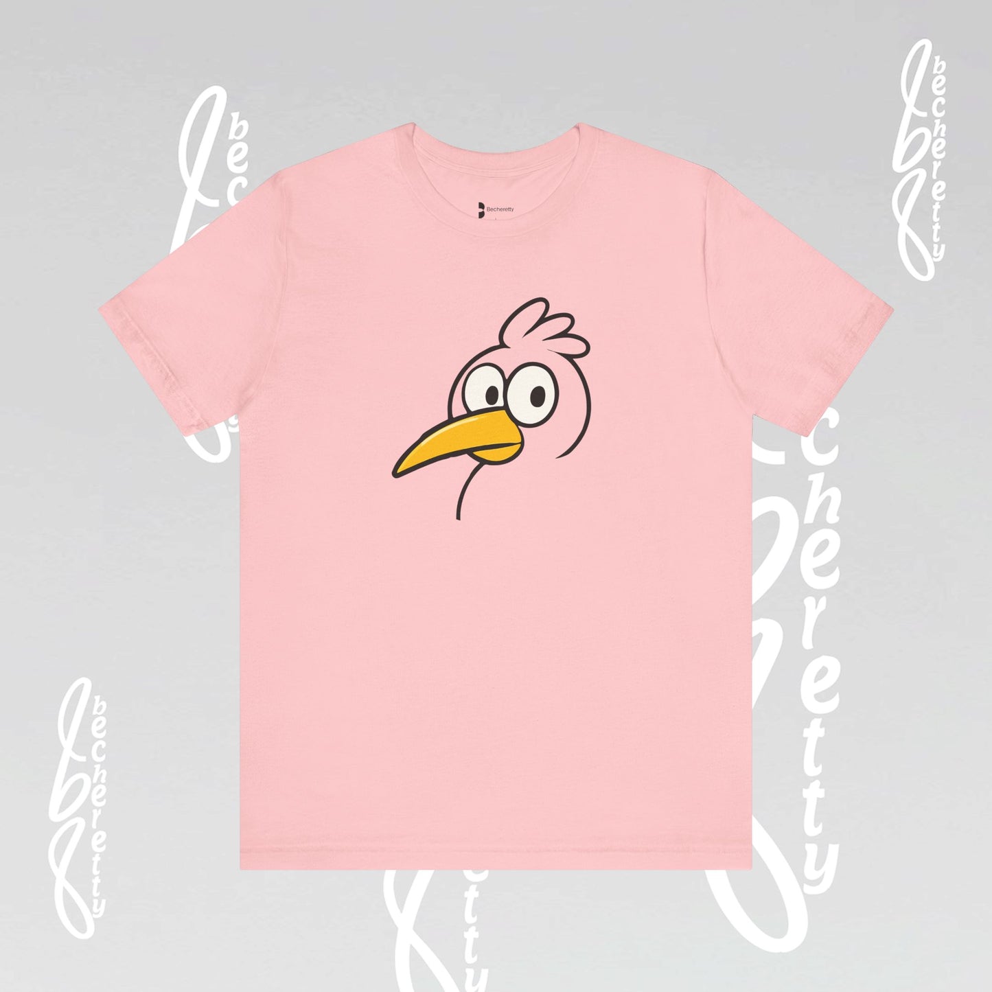 Artistic Minimalist Graphic Becheretty T-shirt - Inspired by a child's drawing - Every Mind Can Fly - Celebrating Neurodiversity.