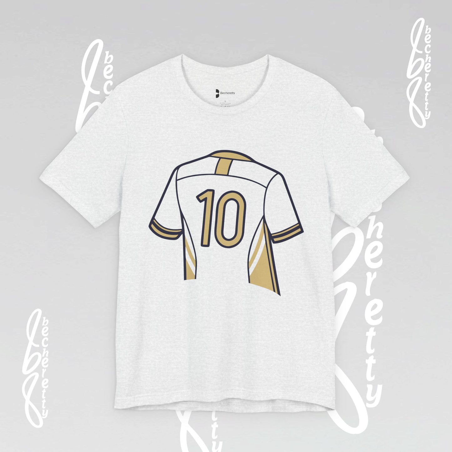 Soccer T-Shirt Number 10 Unisex - Graphic Becheretty - Game Day - Casual wear - Gift for Soccer Lovers