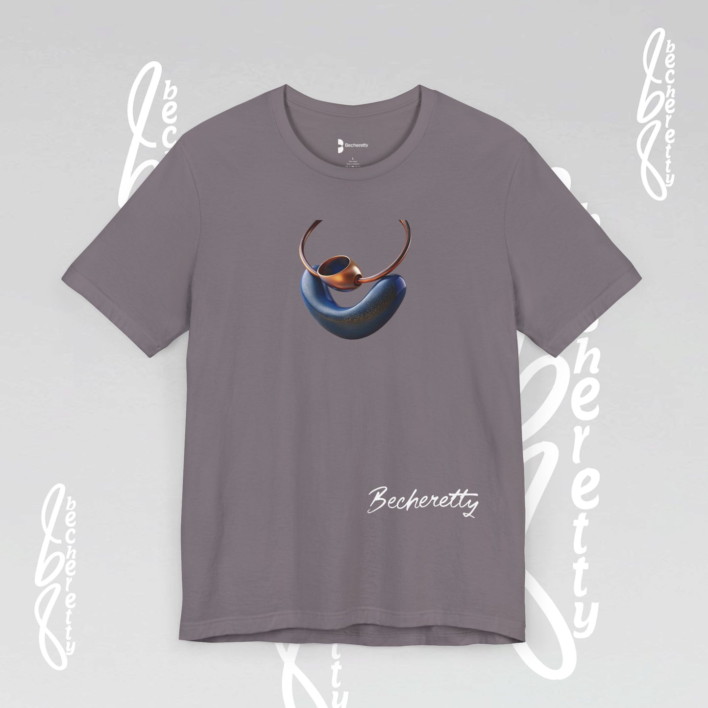 Necklace - Artistic design - T-Shirt short sleeve Becheretty- Fashion Casual Wear - Ideal Gift for Women