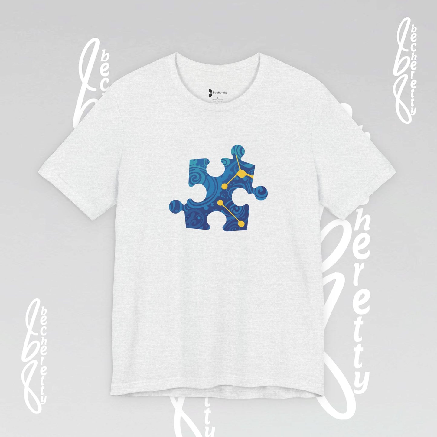 Support Autism awareness Puzzle Graphic Becheretty - Dress for a difference, casual wear