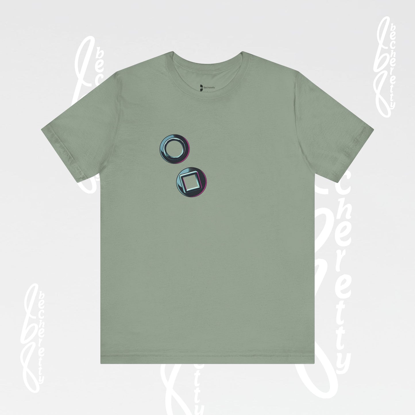 Graphic T-Shirt short sleeve, Unisex - Becheretty Minimalist Design - Casual Wear