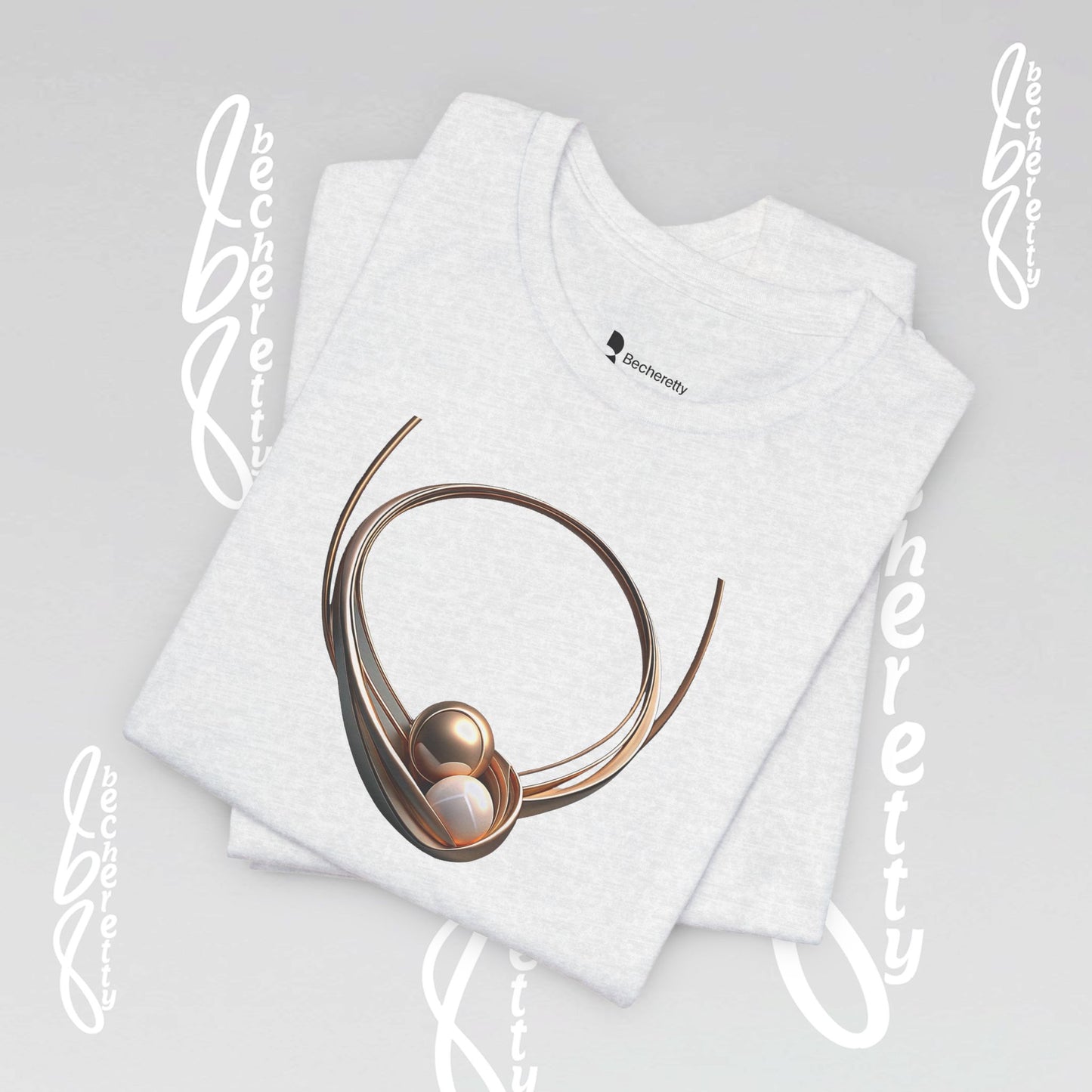 Elegant Pearl-Inspired - Graphic Tee Becheretty - Casual T-Shirt, Gift for Her, Stylish Summer Wear, Unique Fashion Statement