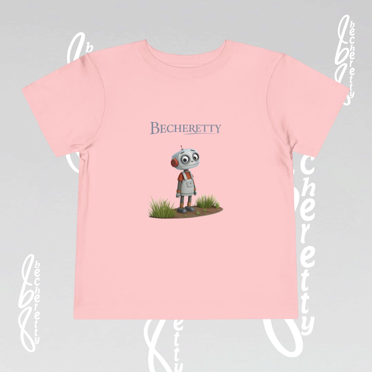Toddler T'Shirt Short Sleeve - Cute Robot - Becheretty Graphic Design