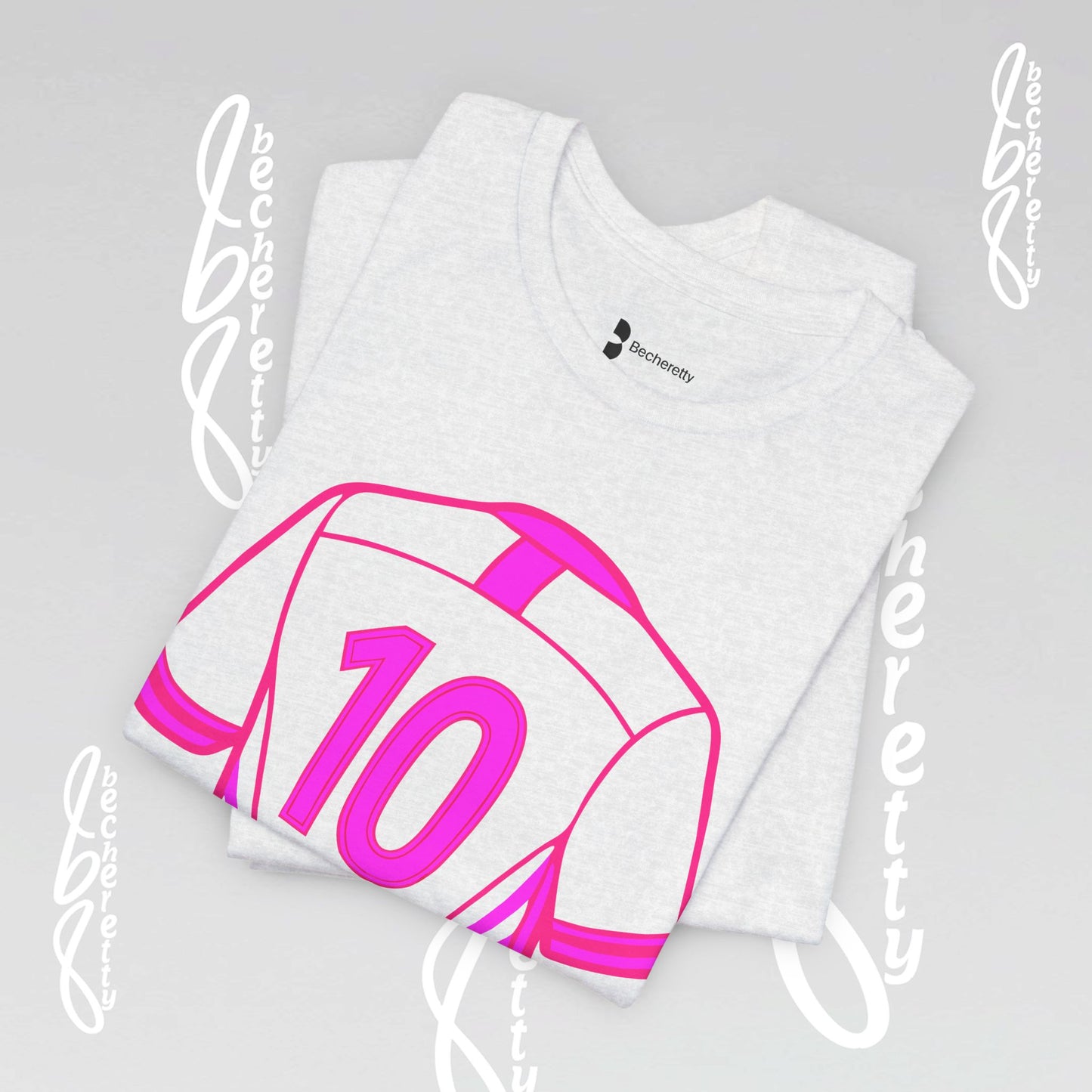 Number 10 Tee - Art Minimalist Graphic Becheretty - Game day - Casual wear - Perfect gift for sports fans.