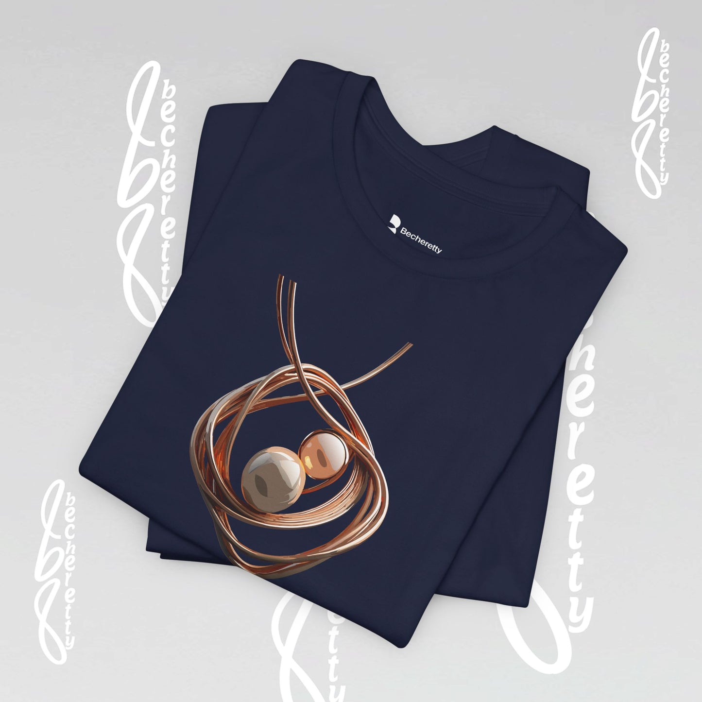 Art Lovers - Necklace t-Shirt Becheretty Casual Wear, Everyday Fashion - Unique Style, Graphic T-Shirt