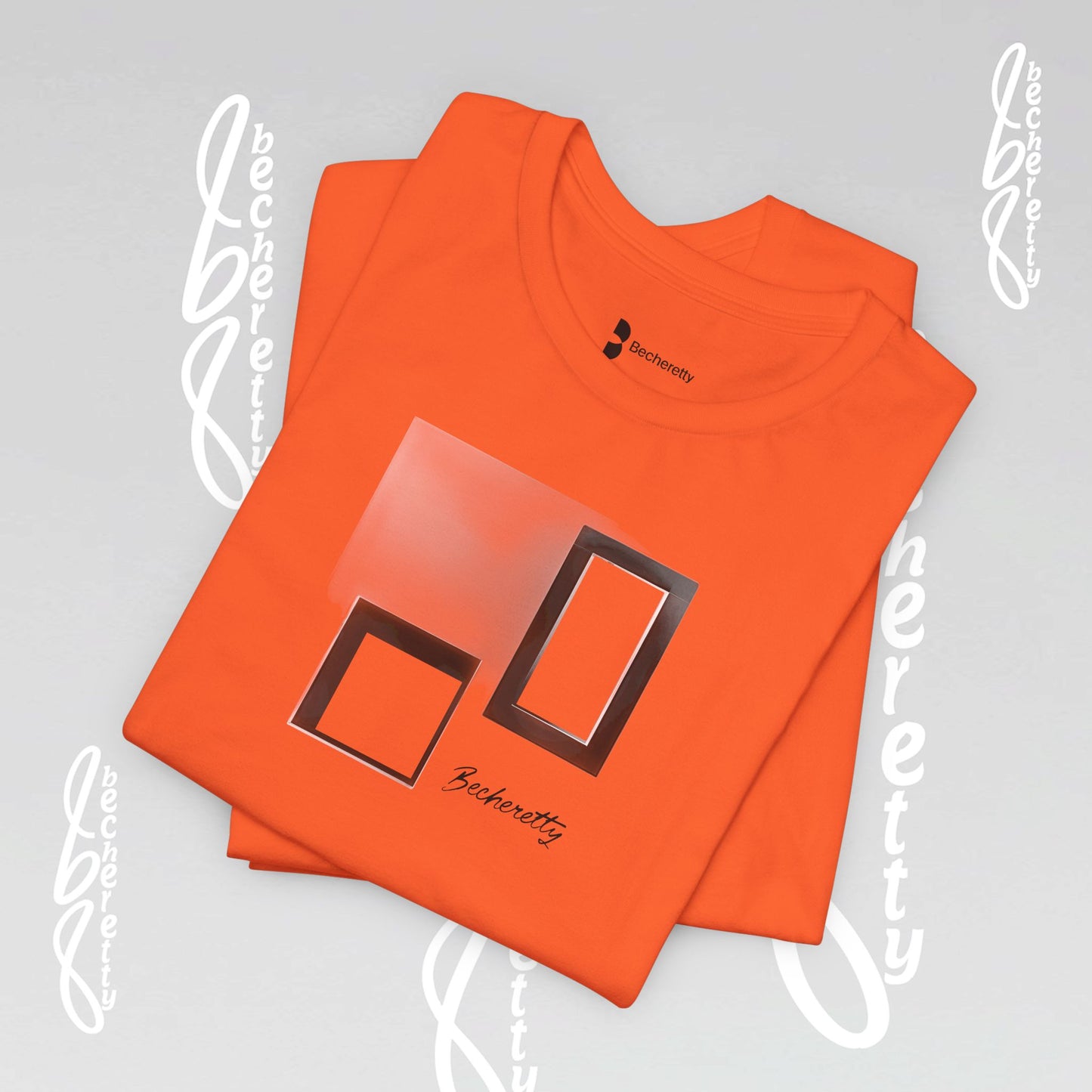 Minimalist Graphic Becheretty T-Shirt - Pixel Void Line - Modern Design for Art lovers - Casual Wear