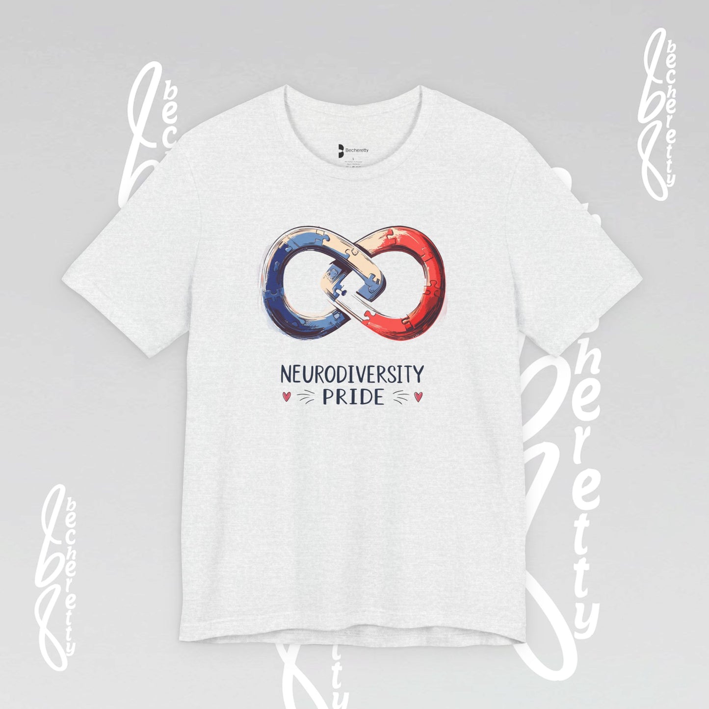 Neurodiversity Pride Tee - Graphic Art Becheretty - Summer, Casual T-Shirt