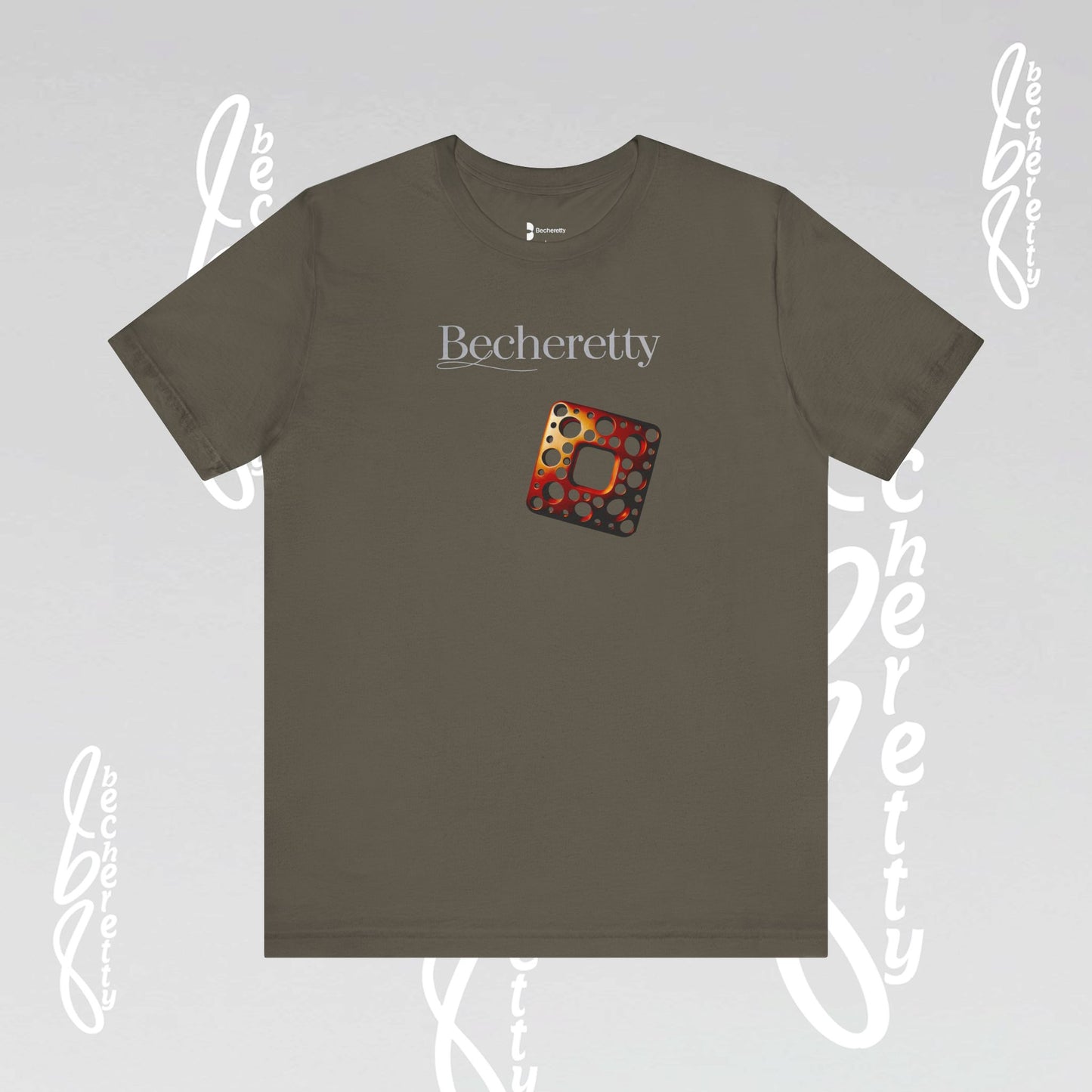 Stylish Minimalist Art Design Becheretty - Trendy short sleeve T-Shirt - Casual Wear - Gift for Him