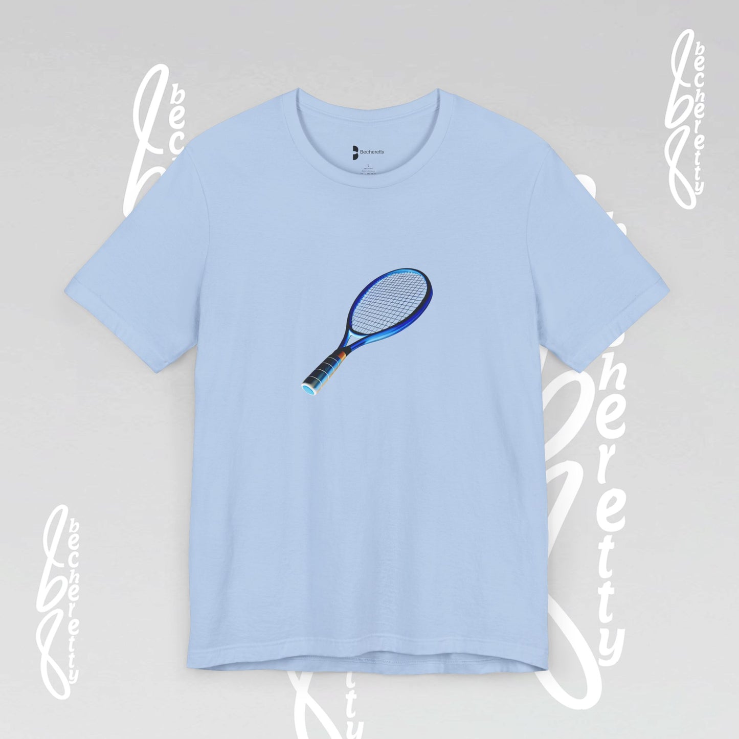 Vintage Tennis Racket - Graphic T'Shirt Becheretty - Tennis Enthusiasts - Casual Wear