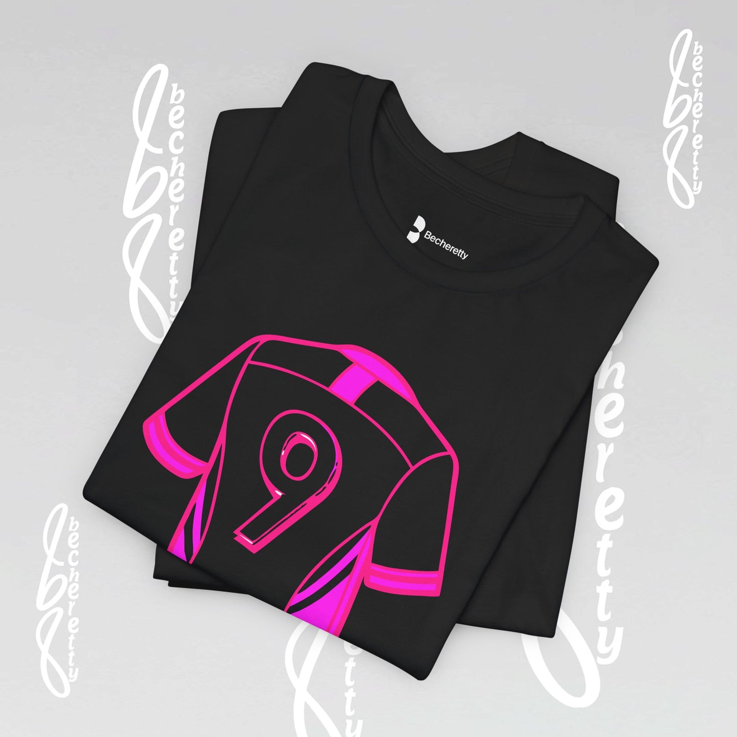T-Shirt Number 9 - GOAL- Art Graphic Becheretty - Perfect Gift for Soccer Lovers - Casual Wear