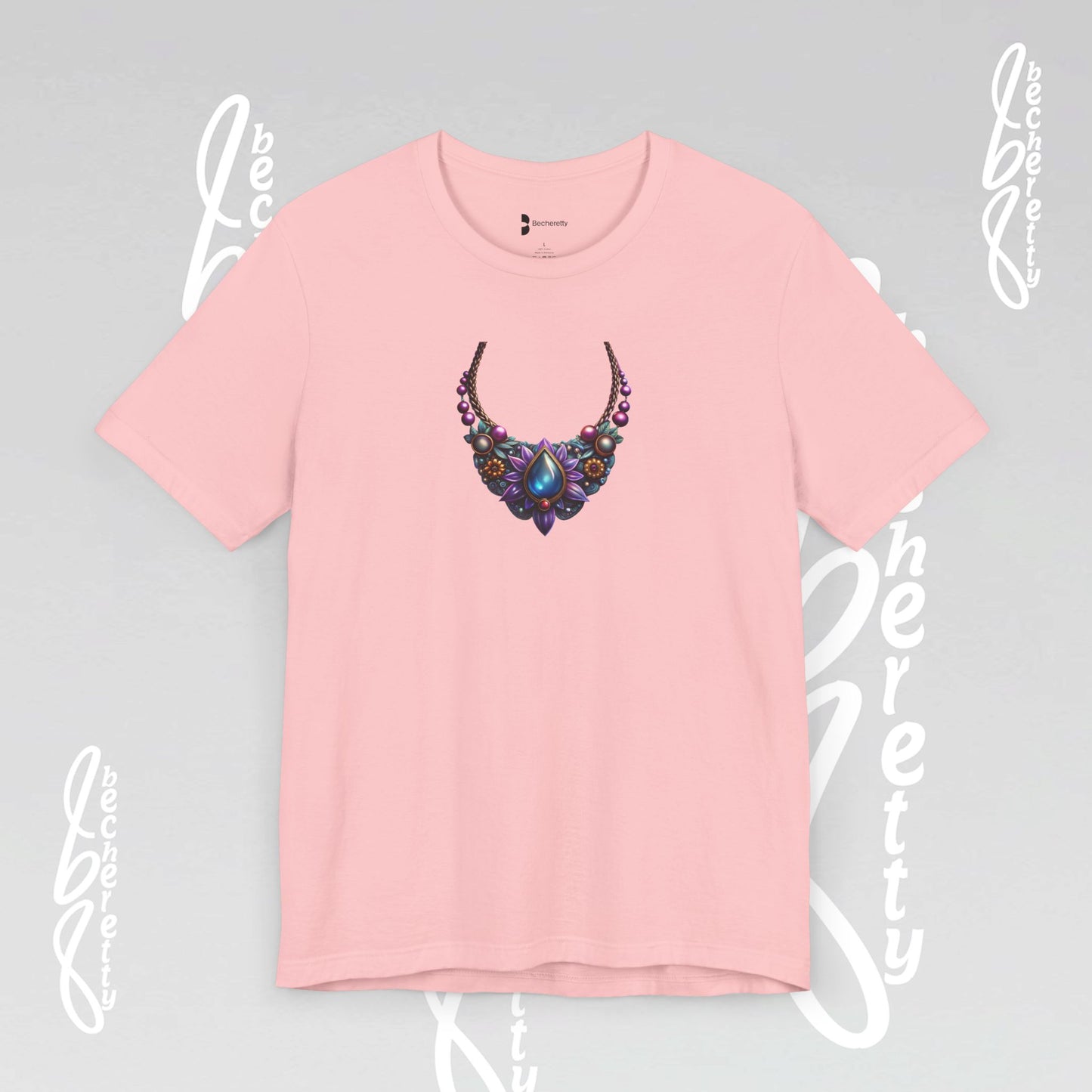 Colorful Necklace Design - Bohemian Inspire - Short Sleeve T'Shirt - Perfect gift for women