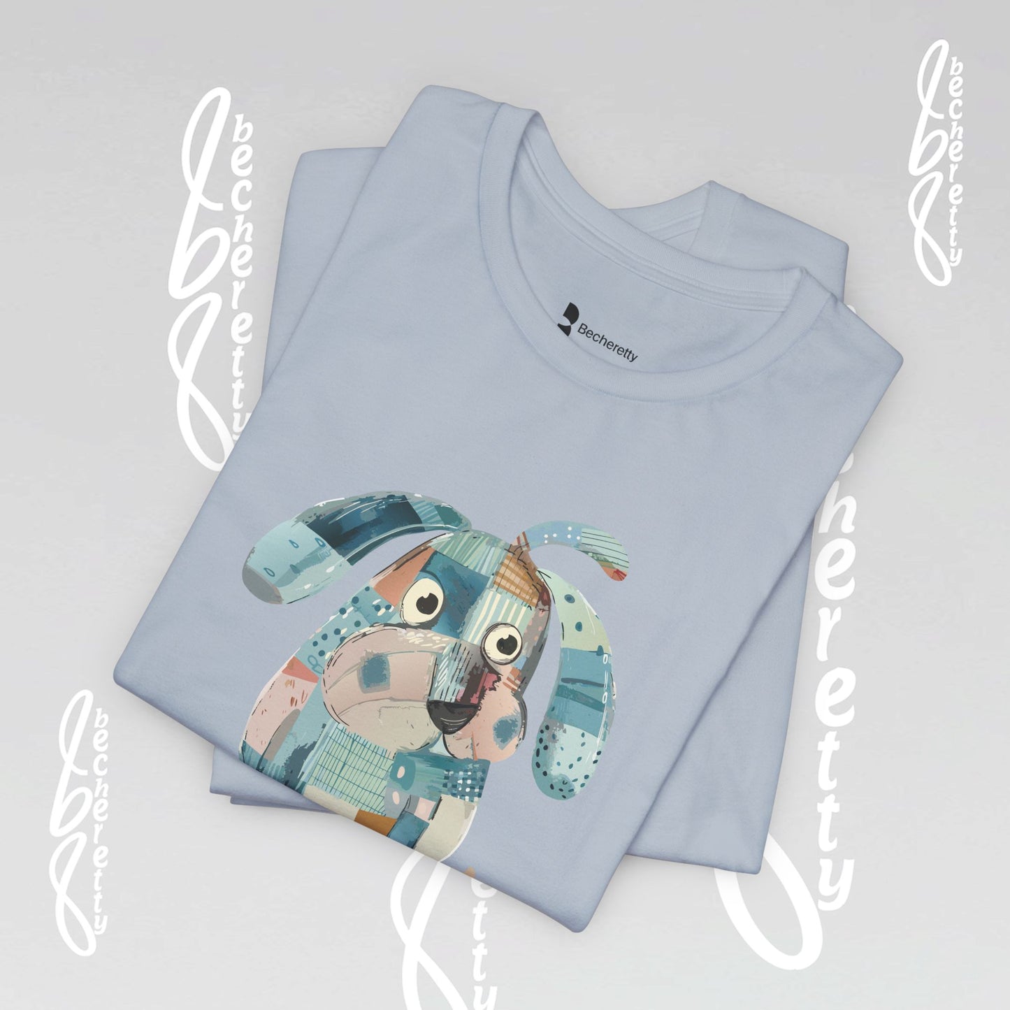Dog Lovers Tee "Frenchie" Art Graphic Becheretty - Special gift for French Bulldog owners - Casual Wear