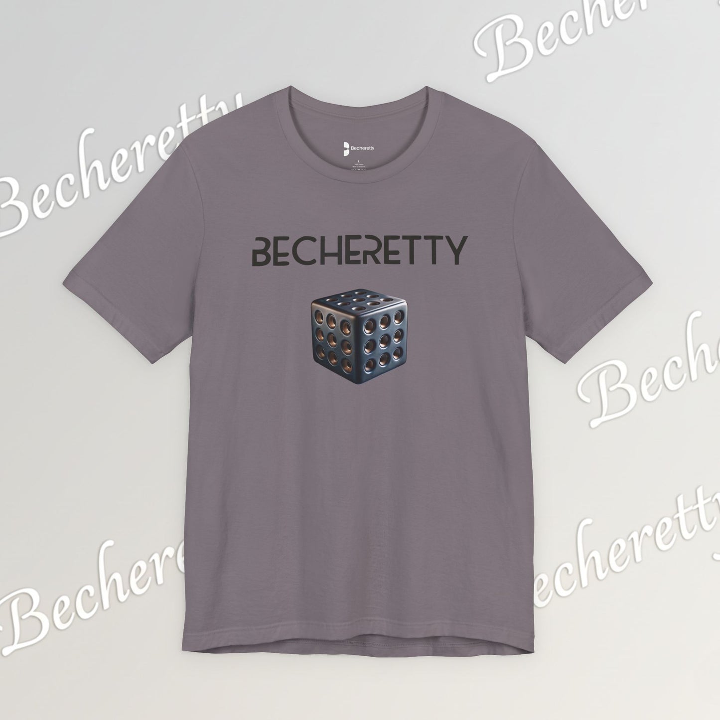 Becheretty Cube T-Shirt – Minimalist Geometric Graphic Art Expression - Casual wear - Gamers Gift
