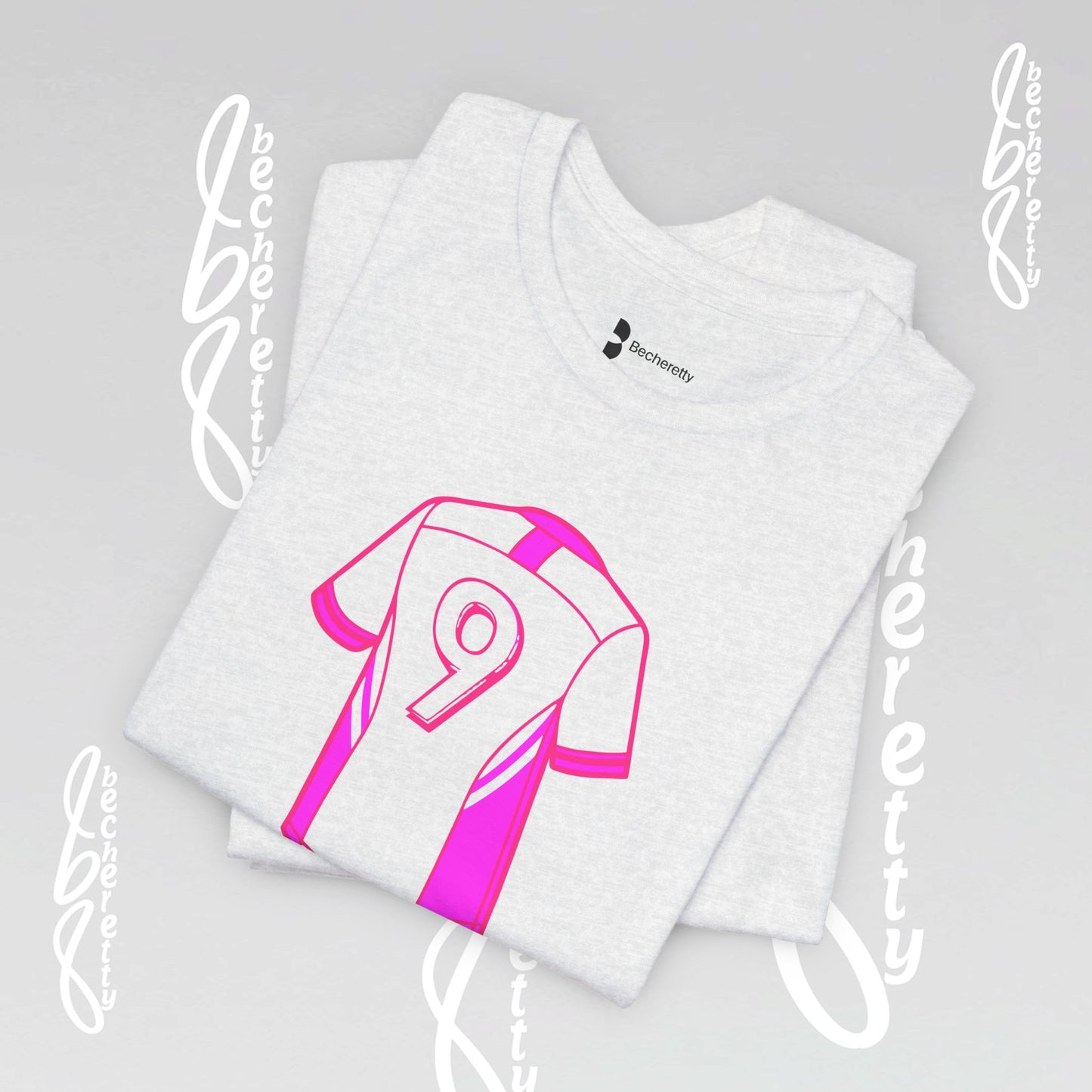 Soccer T-Shirt Number 9 - Unisex - Graphic Becheretty - Perfect Gift for Soccer Lovers - Casual Wear