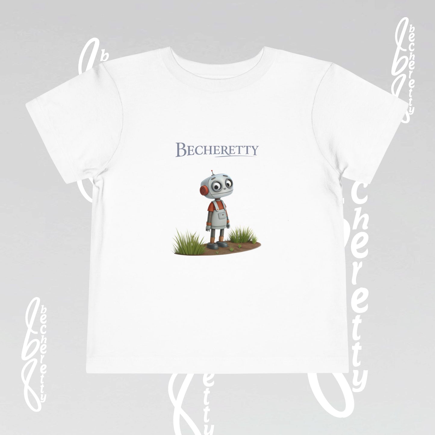 Toddler T'Shirt Short Sleeve - Cute Robot - Becheretty Graphic Design