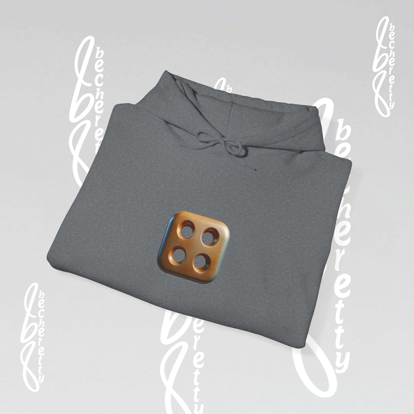 Graphic Unisex Hoodie Becheretty - Original Artistic Dice Design - Art Minimalist