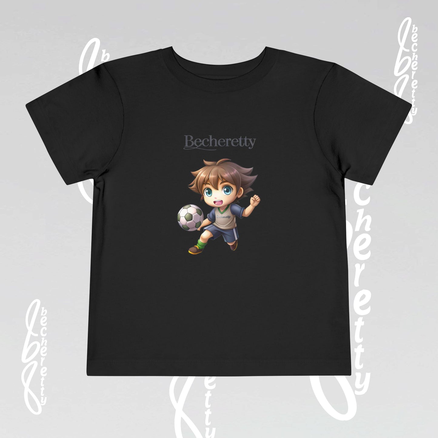 Toddler T'Shirt - Fun Graphic Becheretty - Perfect for Soccer Lovers - Kids Casual Wear