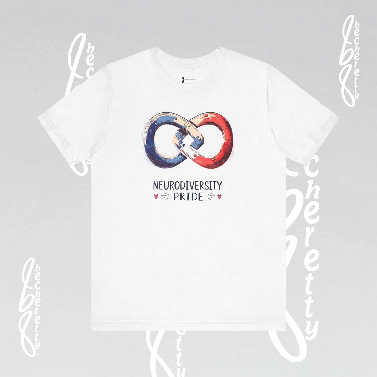 Neurodiversity Pride Tee - Graphic Art Becheretty - Summer, Casual T-Shirt