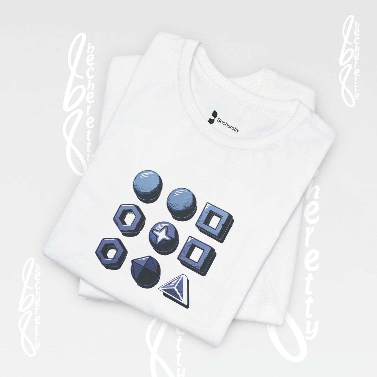 Graphic T-Shirt Becheretty - Short Sleeve, Unisex - Stylish Minimalist - Casual Wear