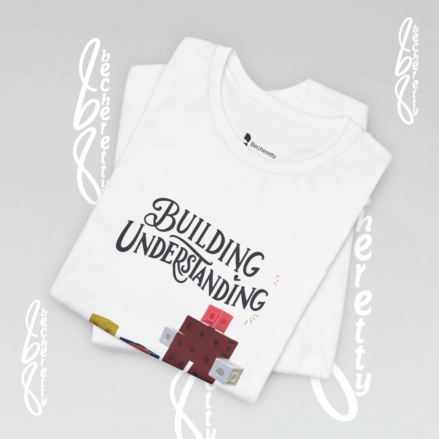 Graphic Building Understanding Tee - Supporting Neurodiversity and Autism Awareness