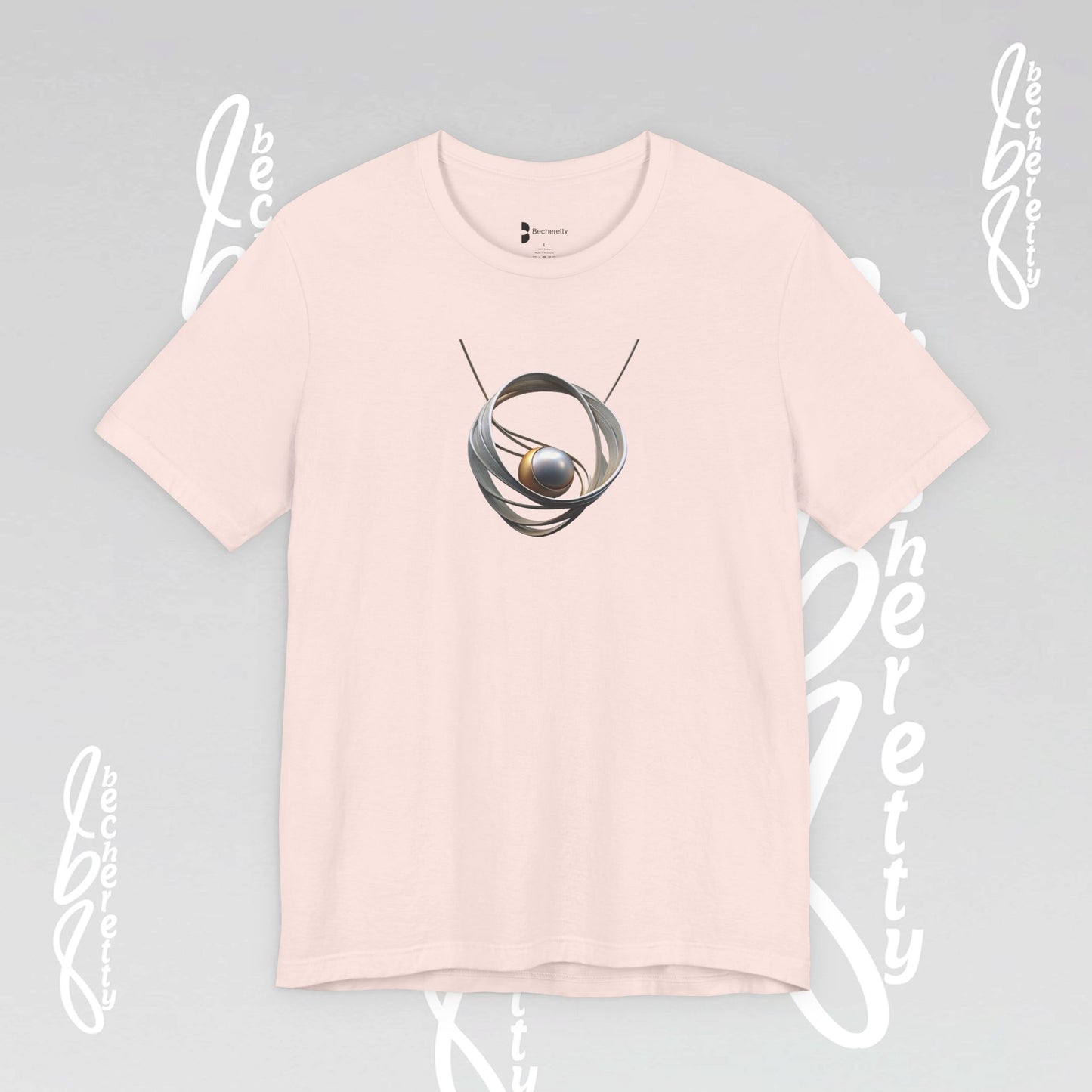 Modern Design "Necklace" Graphic T-Shirt Becheretty - Trendy Outfits, Casual Wear - Gift for Art Lovers - Unique Style