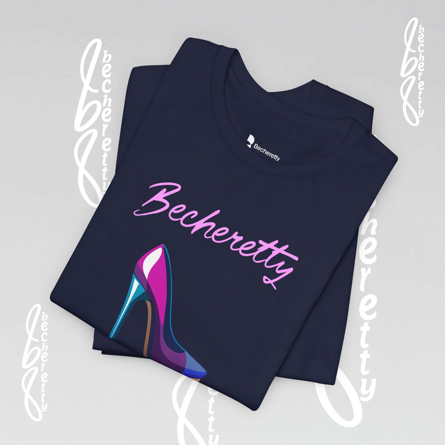 Trendy Graphic T-Shirt Becheretty - Futuristic High Heel Design, Fashion, Casual Wear