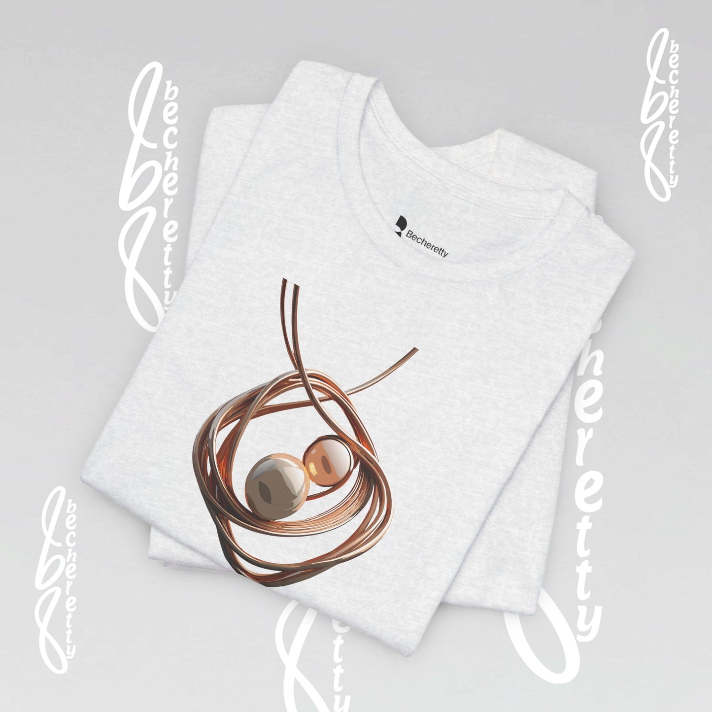 Art Lovers - Necklace t-Shirt Becheretty Casual Wear, Everyday Fashion - Unique Style, Graphic T-Shirt