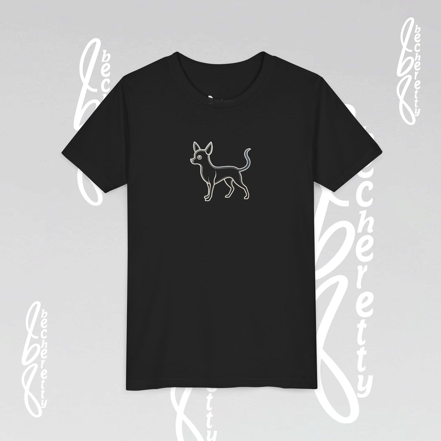Youth T'Shirt - Graphic Chihuahua - Minimalist Art Becheretty