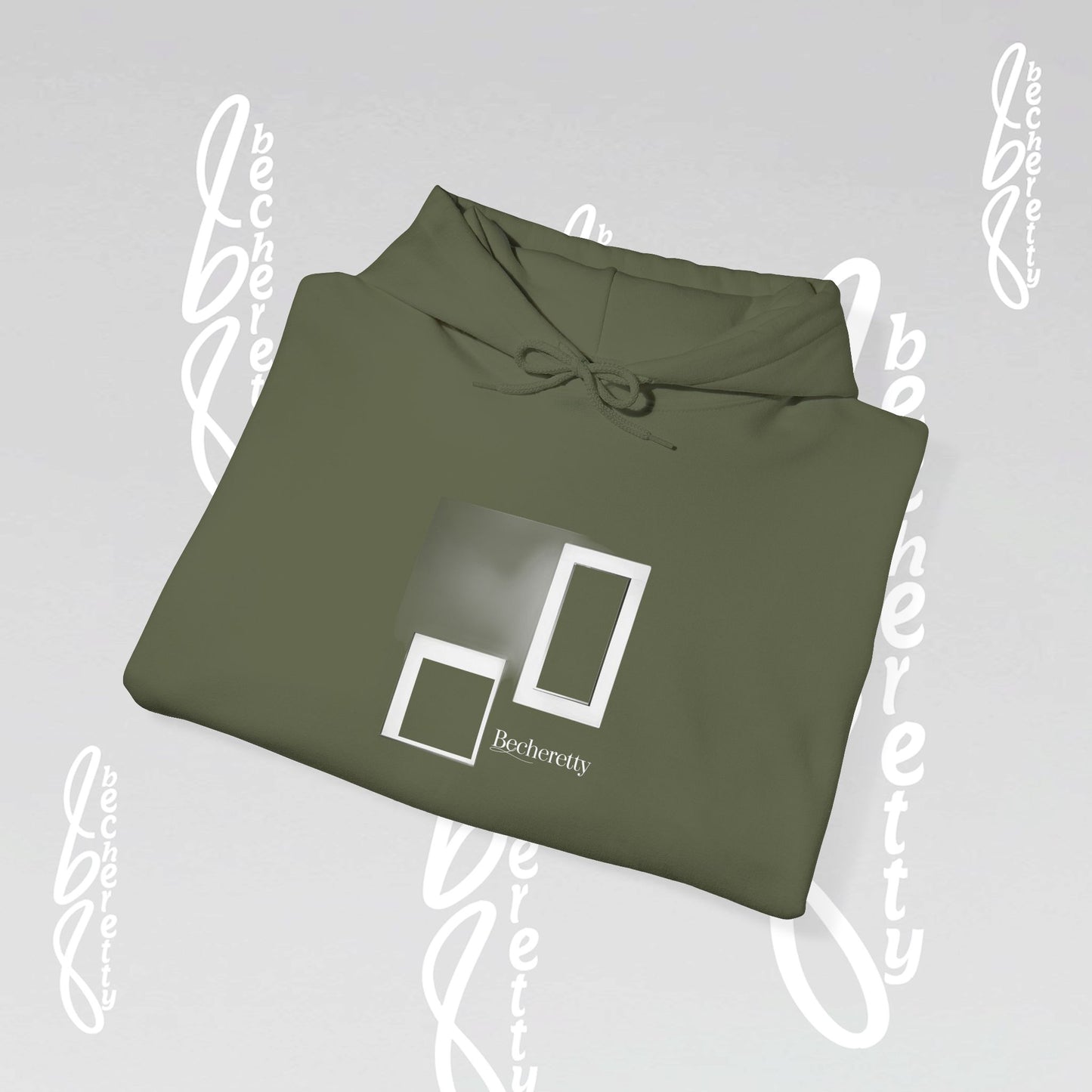 Graphic Hooded Becheretty - Art Minimalist - Unisex - Perfect for casual wear or lounging around the house