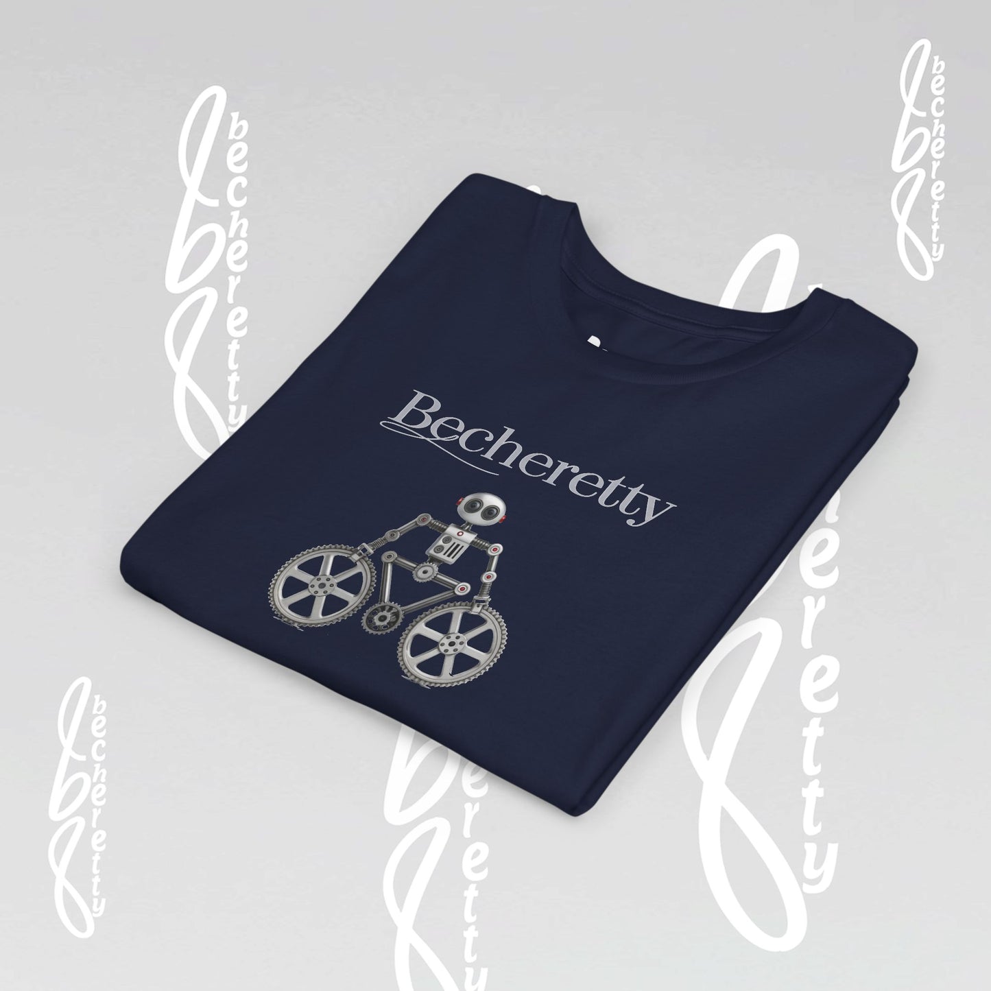Youth T'Shirt - Becheretty Graphic Design - Cool Robot Bicycle - Perfect for Bike Lovers
