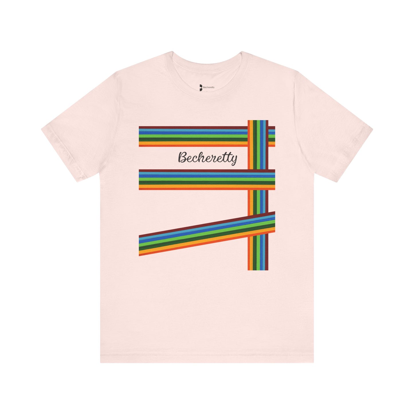 Colorful Becheretty Unisex T-Shirt, Casual Pride Tee, LGBTQ+ Apparel, Gift for Friends, Summer Fashion, Everyday Wear