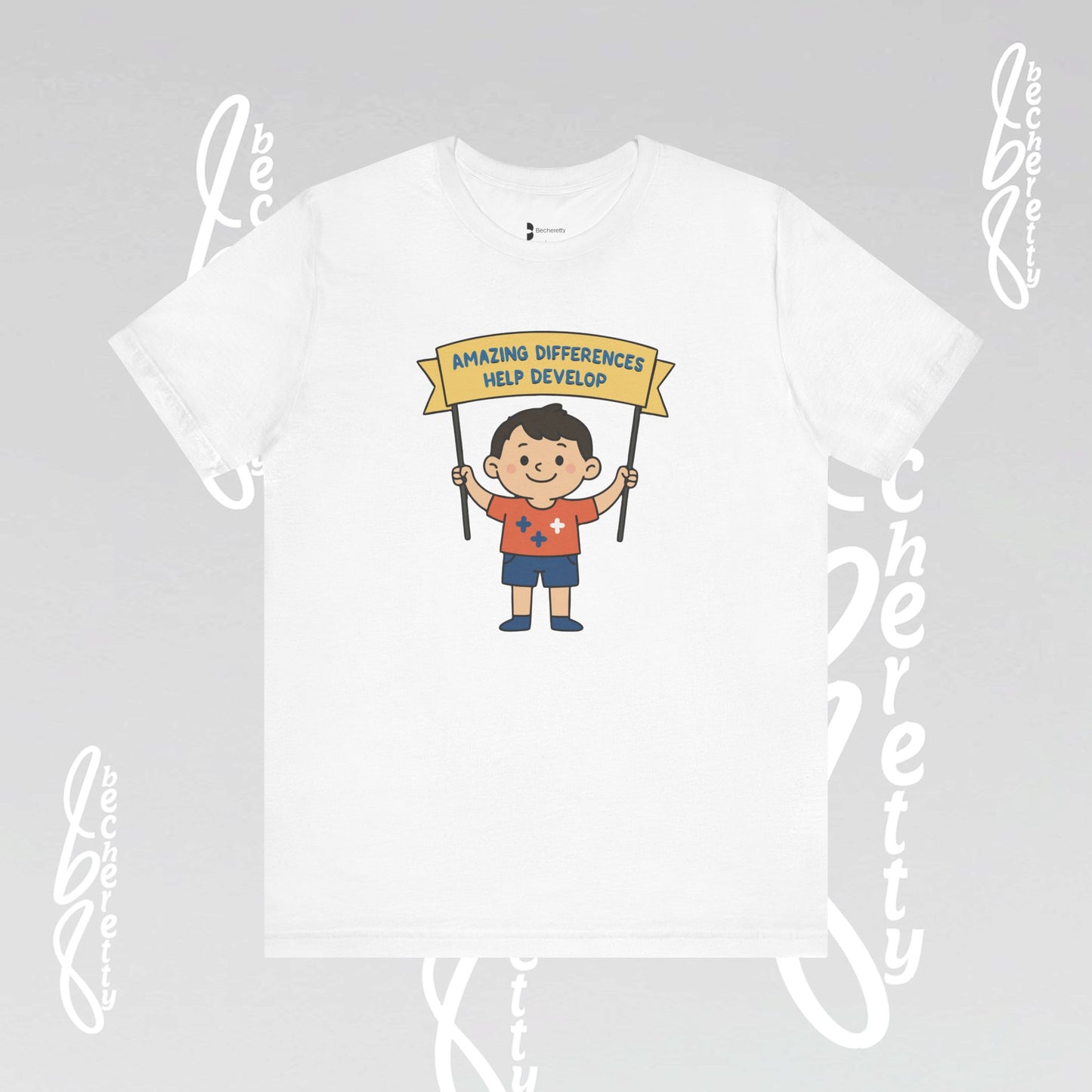 Autism Awareness T-shirt - Different, Not Less - Graphic Becheretty - Casual & Spread Positivity